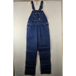 Big Smith Mens Denim Bib Overalls 36 x 36 Original Fit Blue